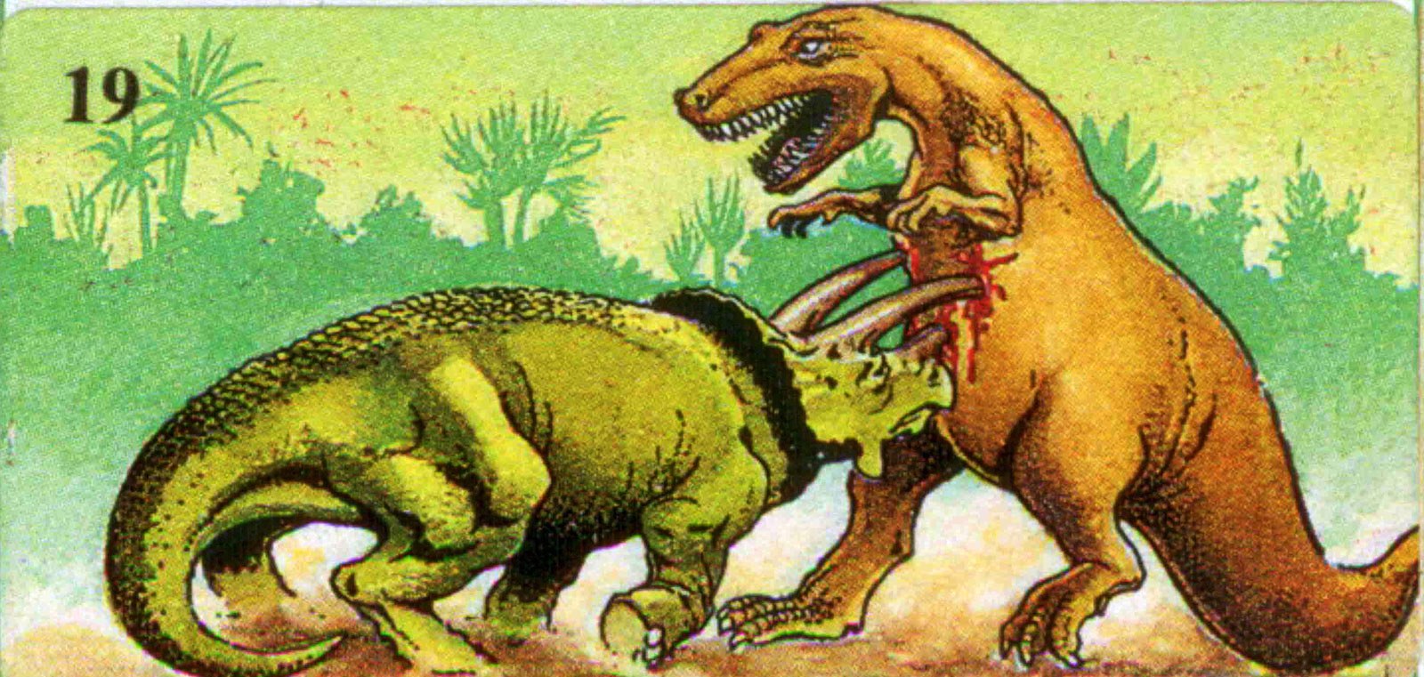 Трицератопс против Тиранозавра
