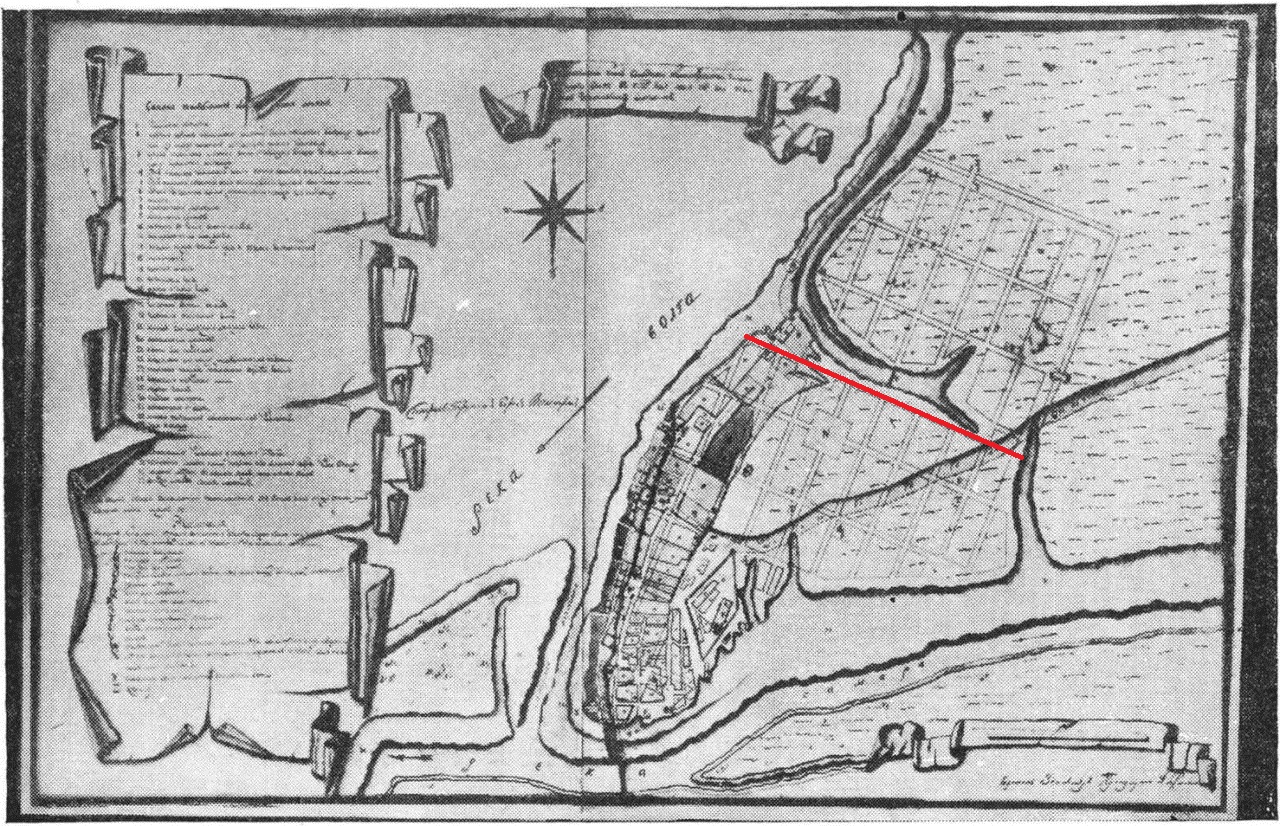 Карта Самары 1782 года