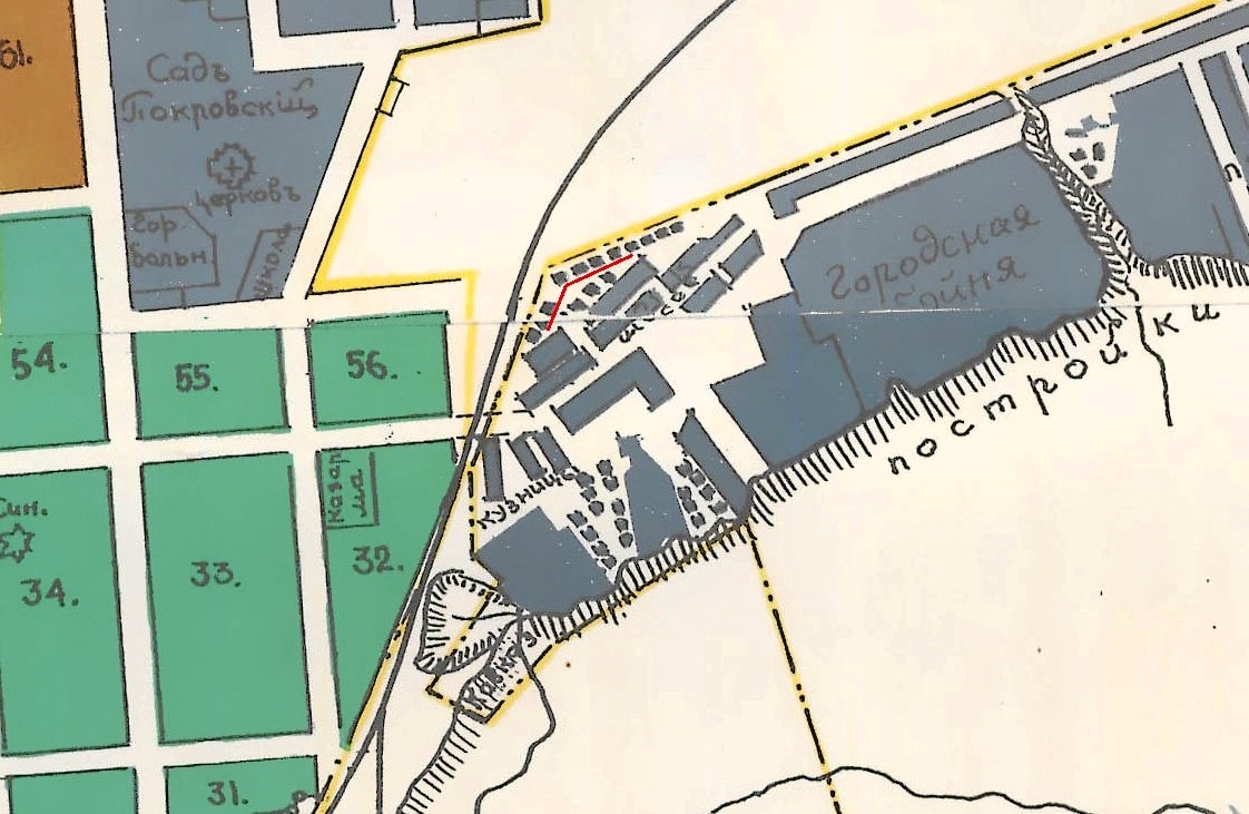Карта Самары 1910 года