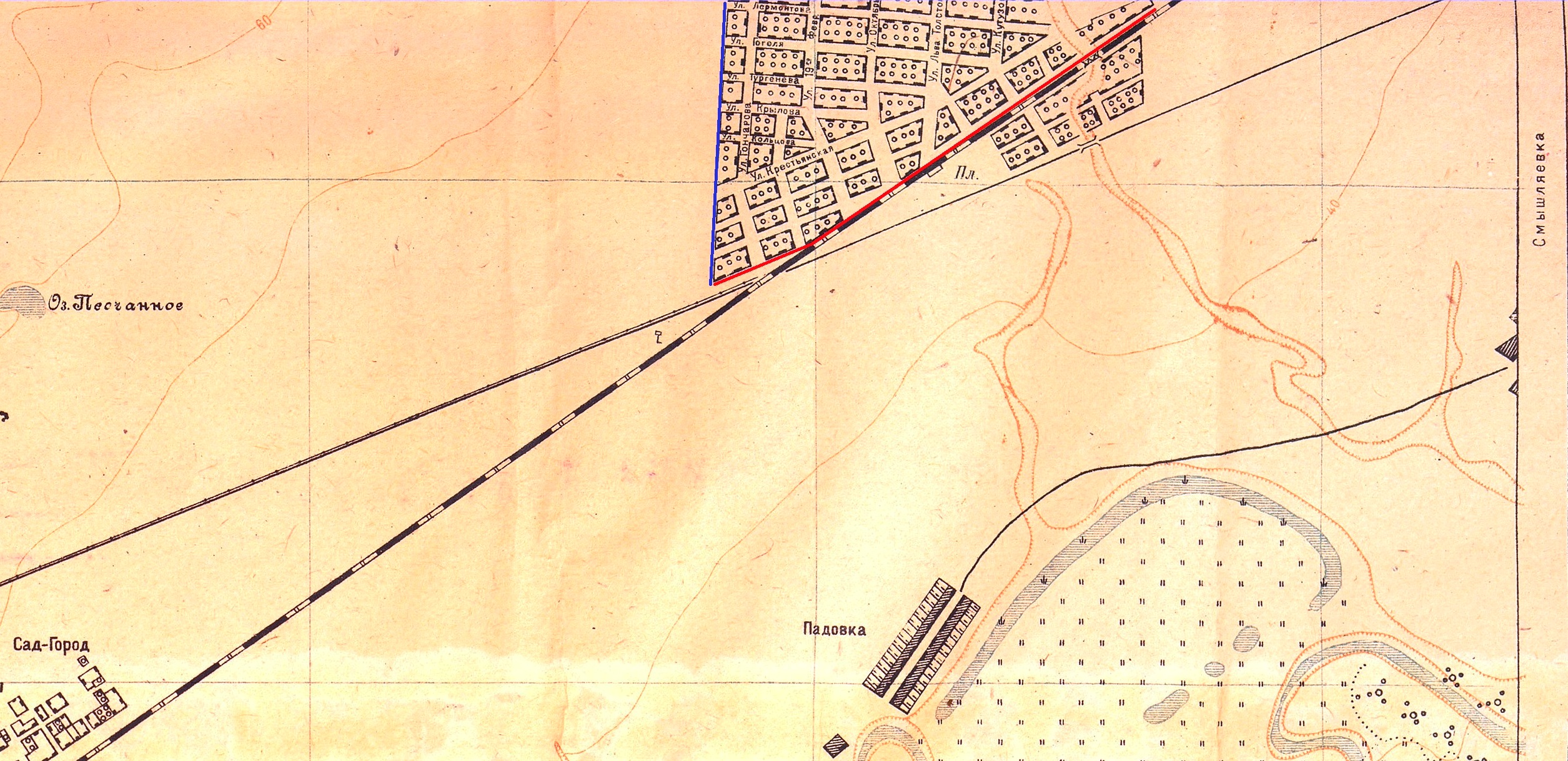 Карта Самары 1934 года