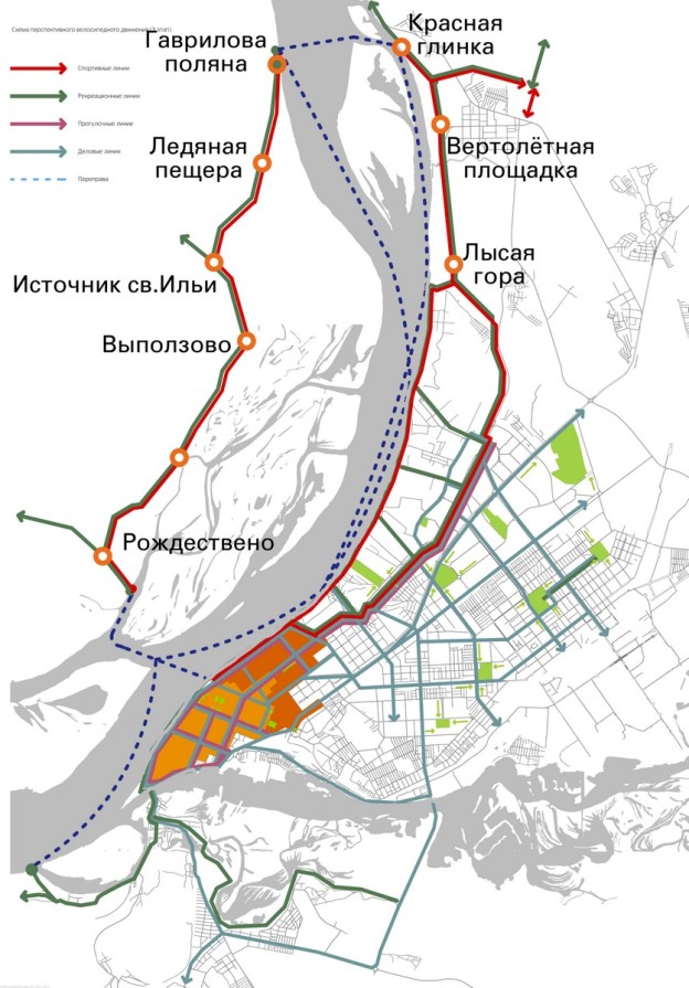 Карта веломаршрутов самара