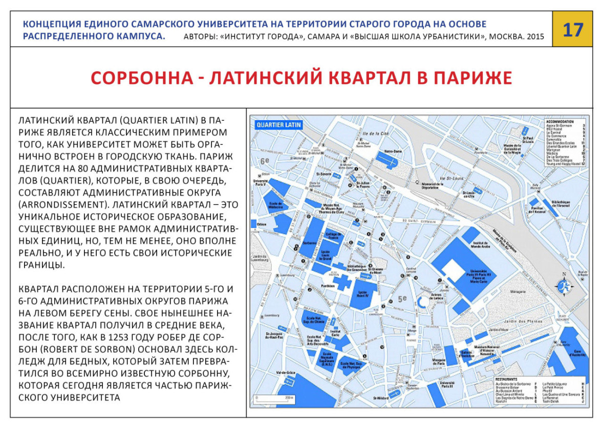 Карта самарского университета