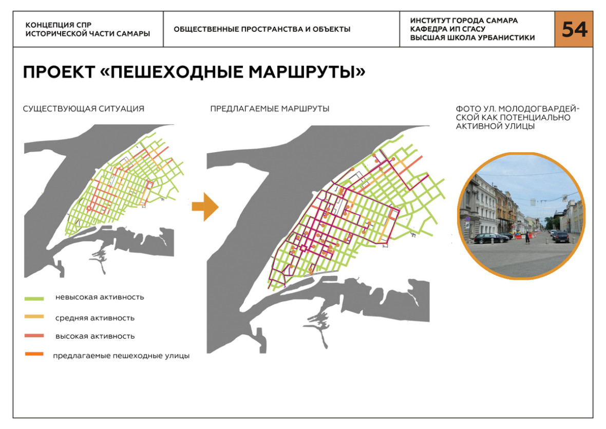 Карта пешеходного трафика