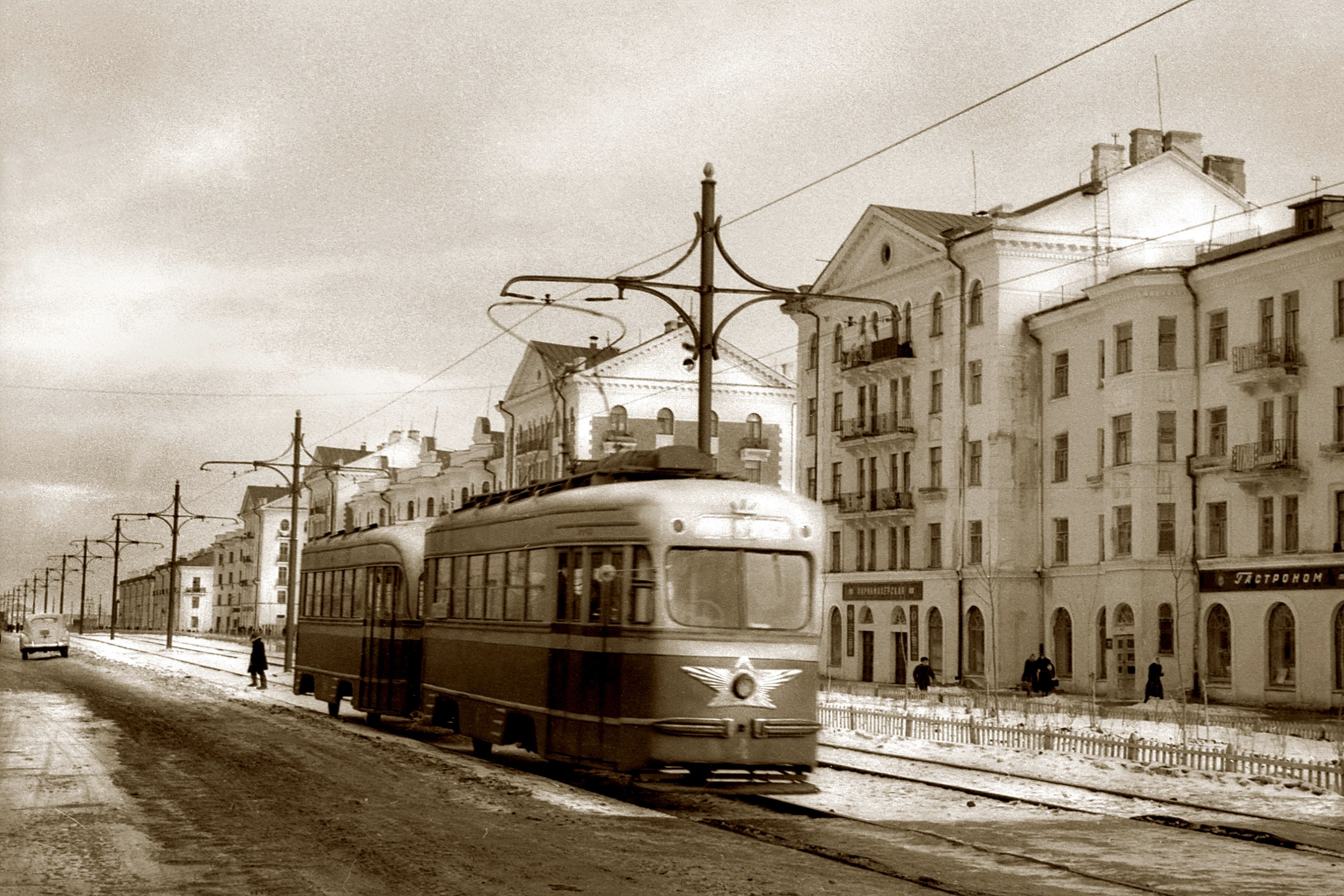 Улица Победы в 1954 году