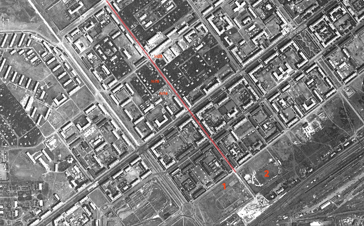 Улица Средне-Садовая в 1967 году