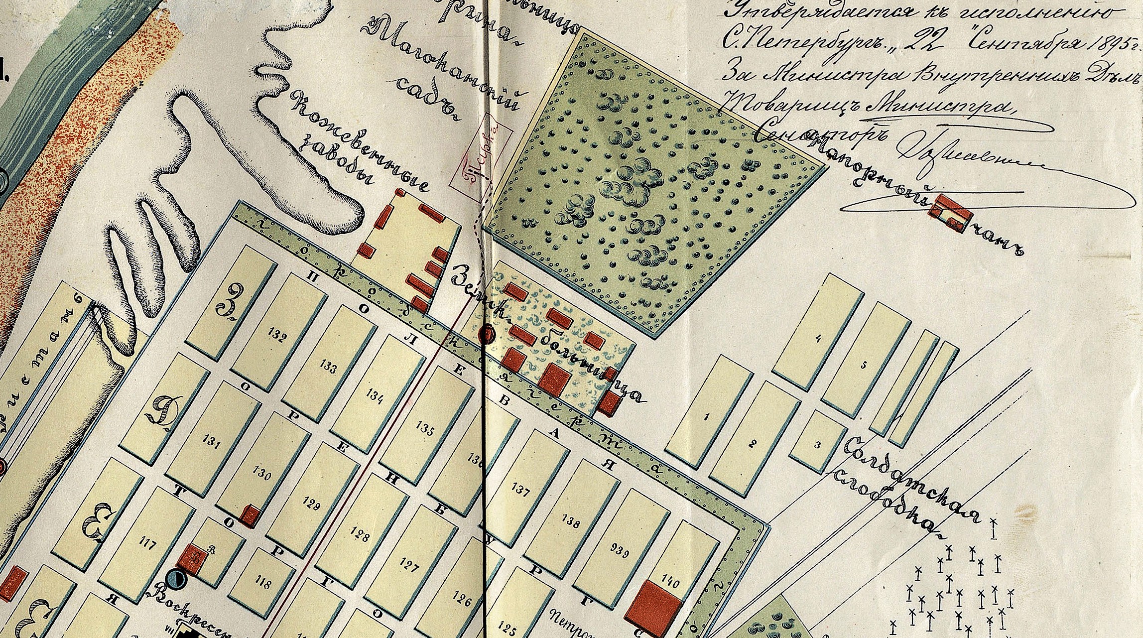 Карта 1894 года Самара
