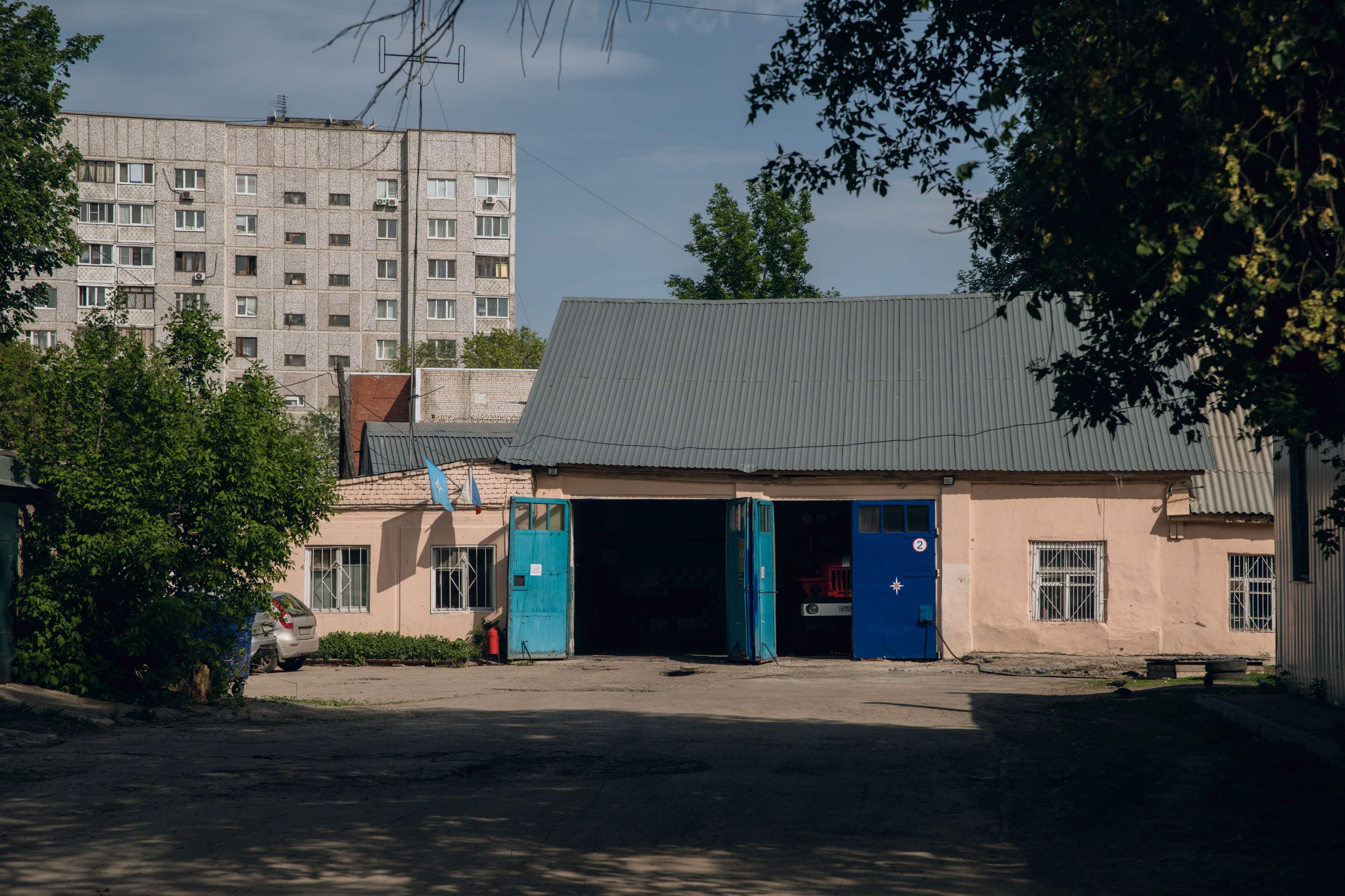 Пожарное депо на улице Товарной