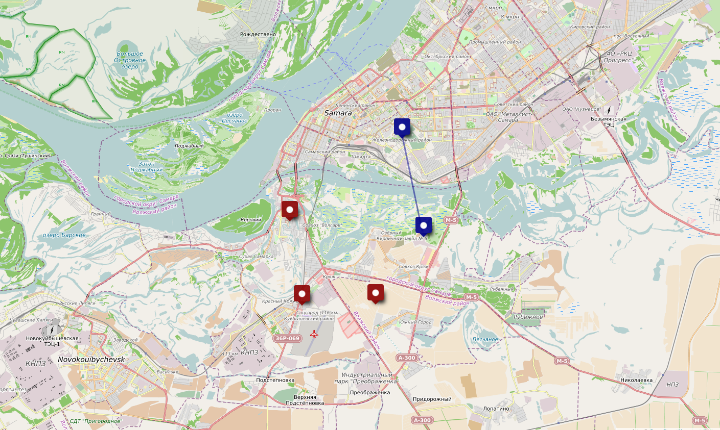 Карта самары куйбышевский район