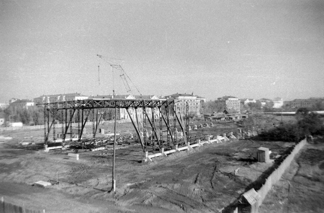 Начало строительства дворца Спорта