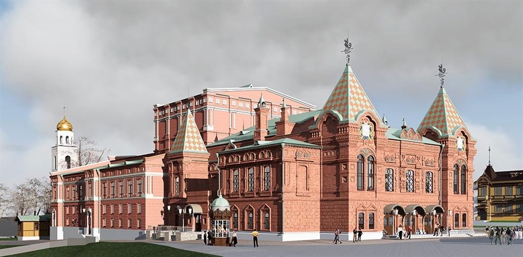 Один из проектов реконструкции здания самарского театра драмы