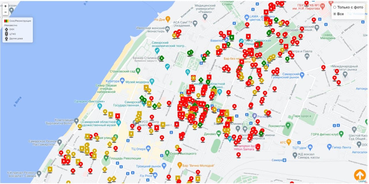 Карта аварийных домов в Самаре: ОКН, ЦГФО, риски сноса и фотографии |  Другой город - интернет-журнал о Самаре и Самарской области