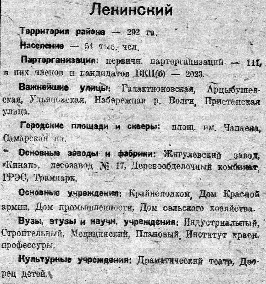 История и достопримечательности Ленинского района Самары | Другой город -  интернет-журнал о Самаре и Самарской области