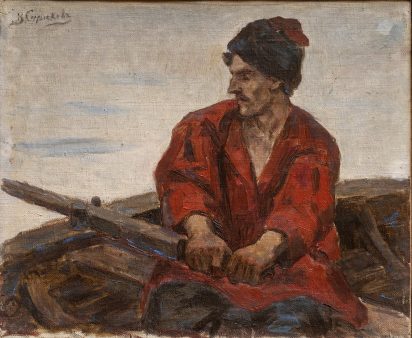 Суриков Казак в лодке